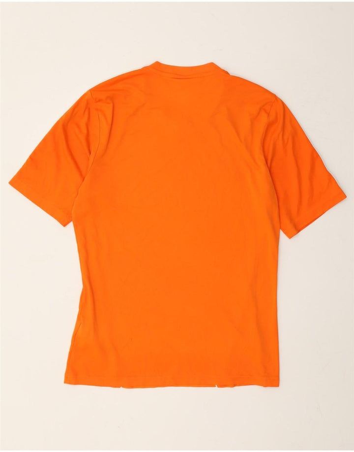 Adidas Mens T-Shirt Top Small Orange Polyester