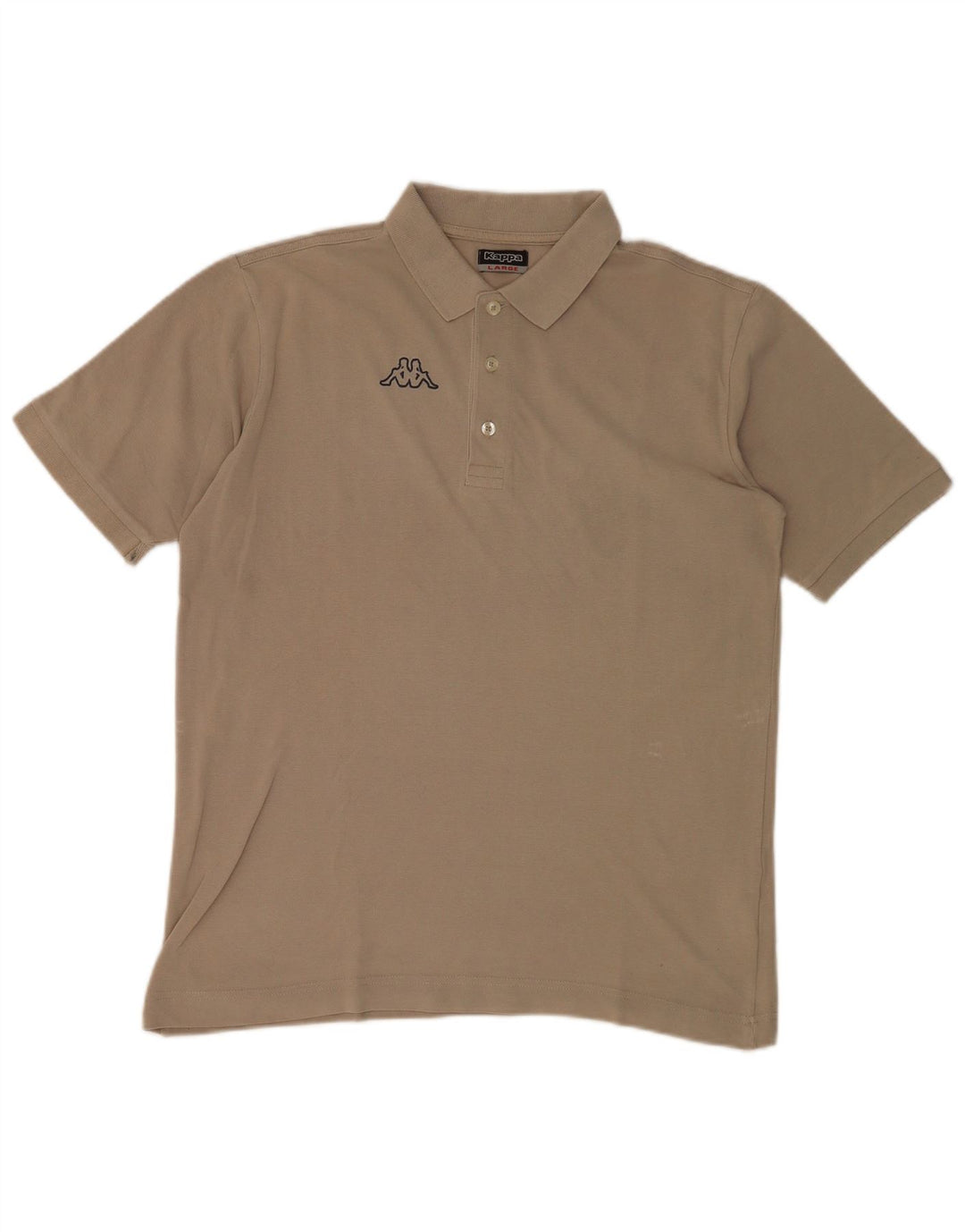 KAPPA Mens Polo Shirt Large Grey Cotton
