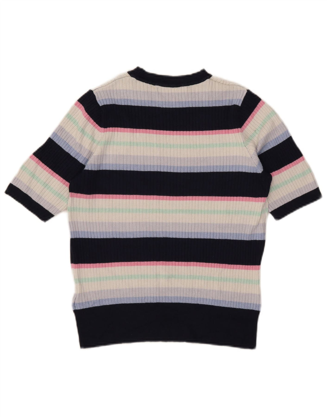 Marks & Spencer Womens Boat Neck Jumper Sweater UK 14 Medium Navy Blue