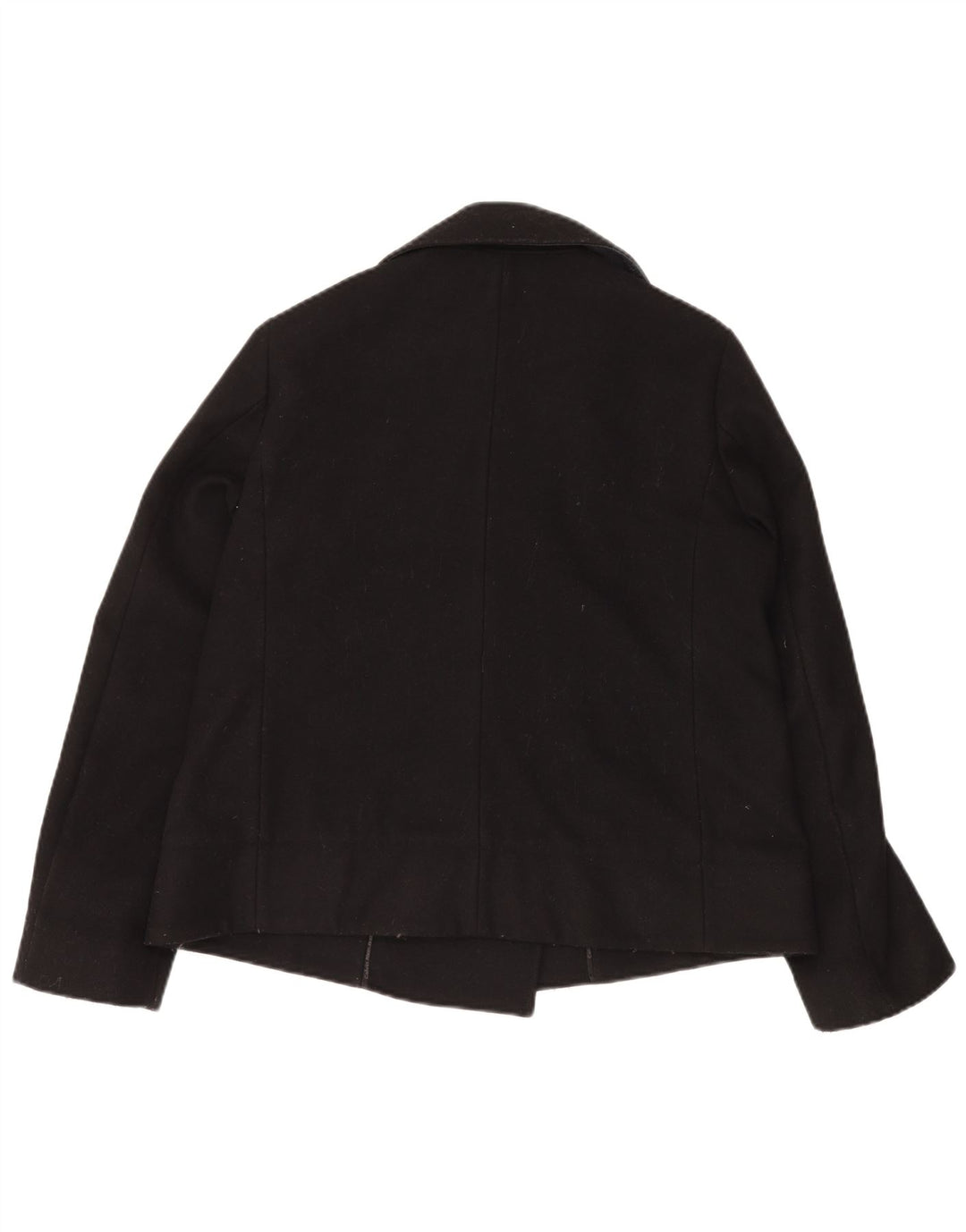 CALVIN KLEIN JEANS Womens Pea Coat UK 14 Medium Black Wool