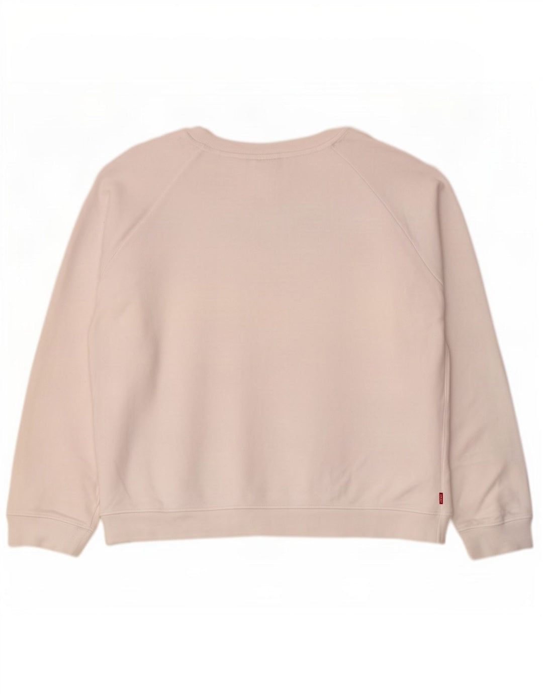 Levi's Womens Graphic Oversized Sweatshirt Jumper UK 16 Large White Cotton