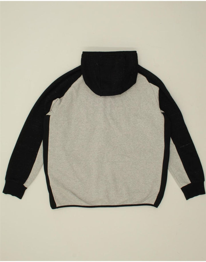 MCKENZIE Mens Zip Hoodie Sweater XL Grey Colourblock Cotton Vintage Mckenzie and Second-Hand Mckenzie from Messina Hembry 