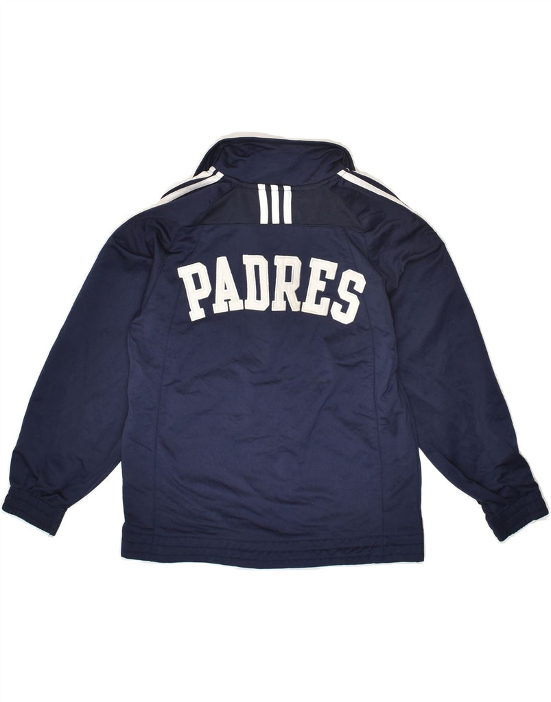 ADIDAS Boys Graphic Tracksuit Top Jacket 6-7 Years Large Navy Blue | Vintage Adidas | Thrift | Second-Hand Adidas | Used Clothing | Messina Hembry 