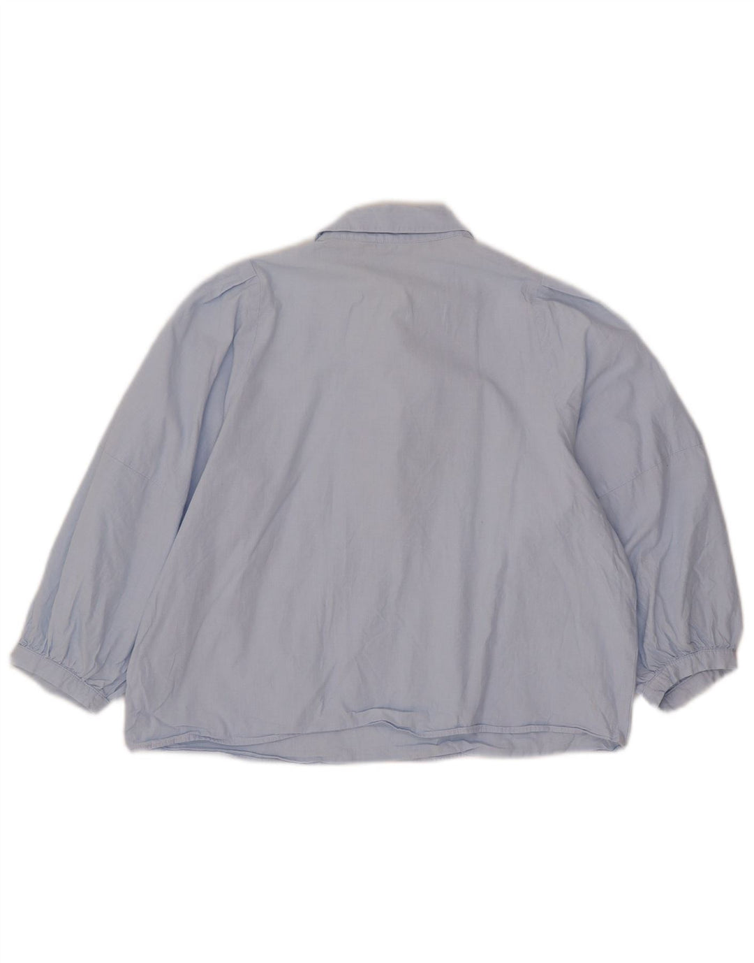 Zara Womens 3/4 Sleeve Blouse Top UK 14 Medium Blue