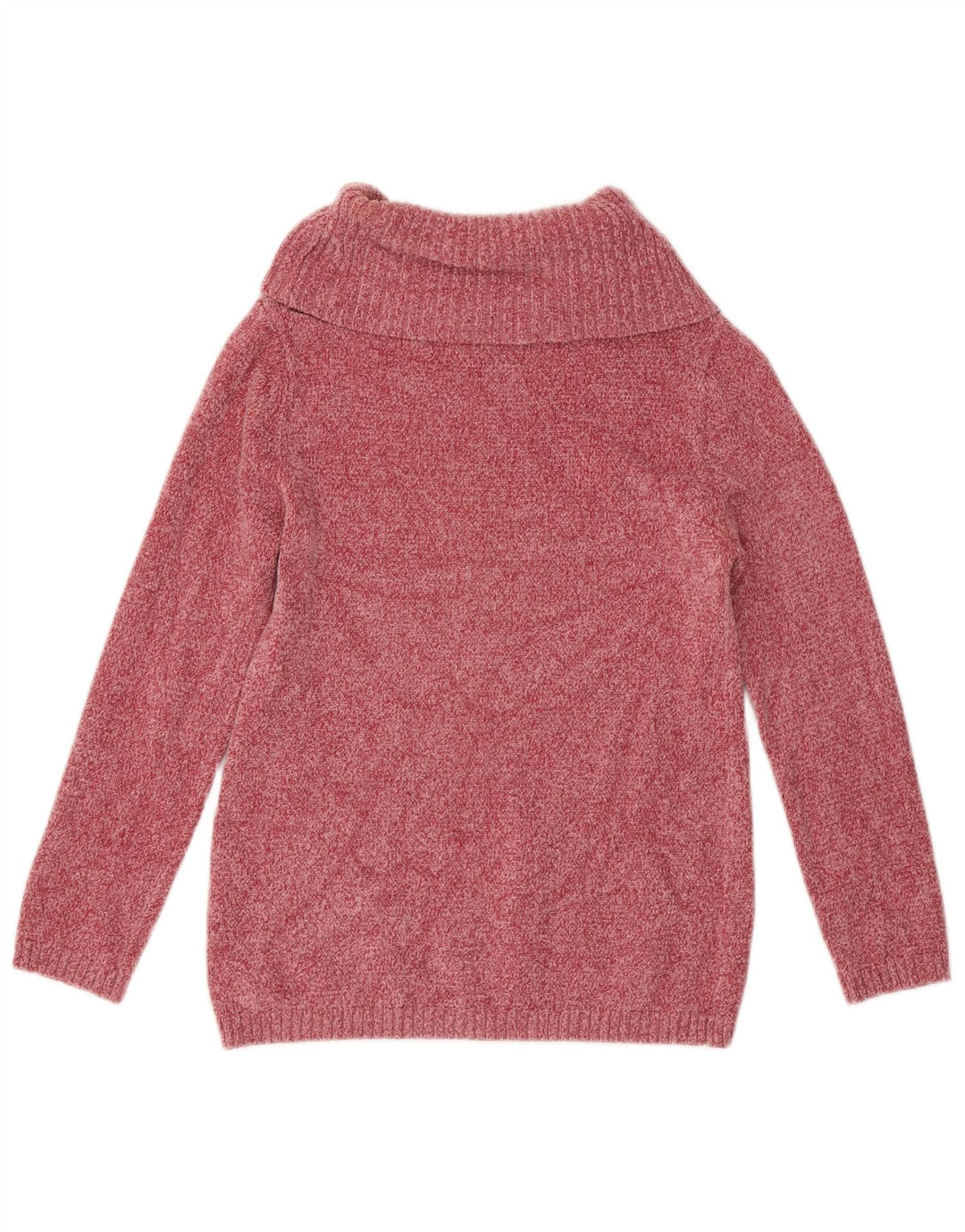 Marks & Spencer Womens Roll Neck Jumper Sweater UK 10 Small  Pink Viscose