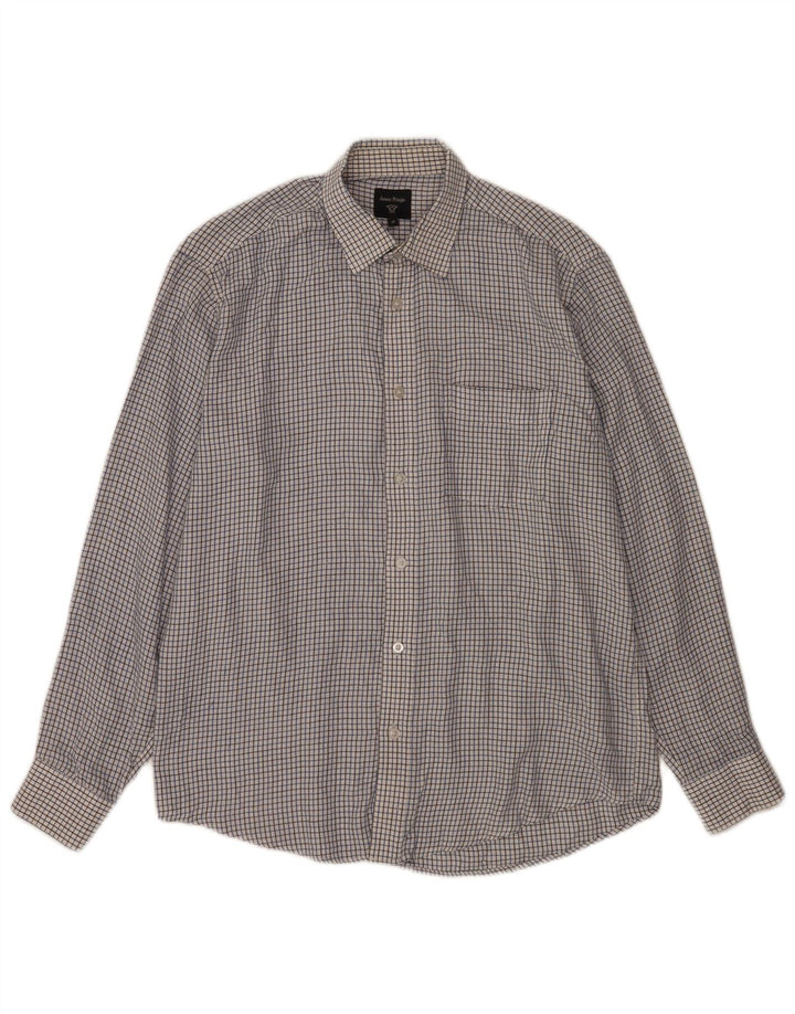 James Pringle Mens Shirt Medium White Check