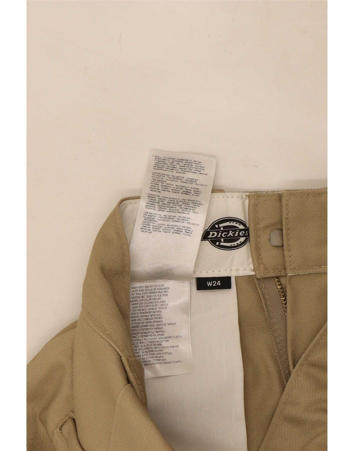Dickies Womens Straight Chino Trousers W24 L26 Beige Polyester
