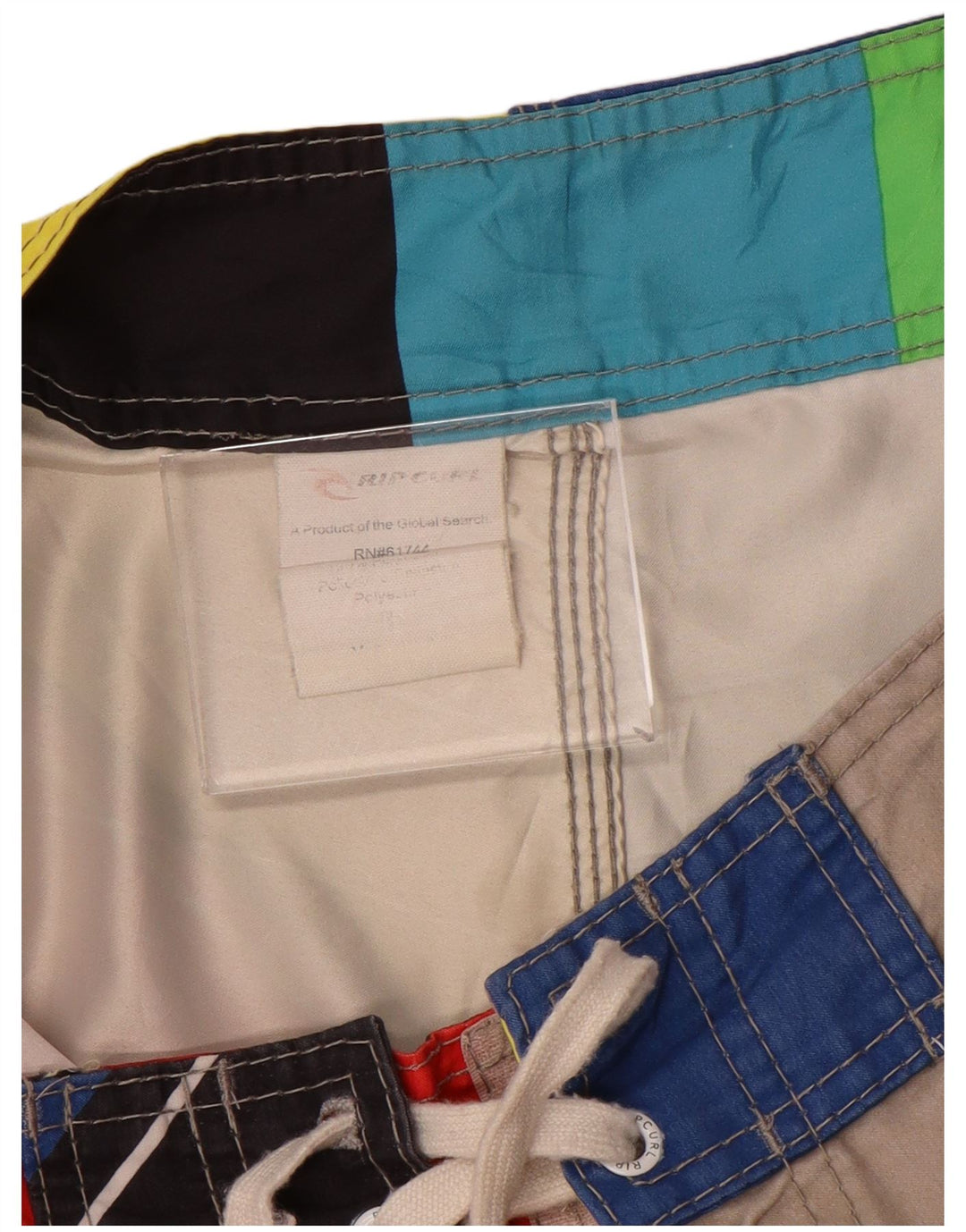 Rip Curl Mens Swimming Shorts Medium  Multicoloured Colourblock Polyester