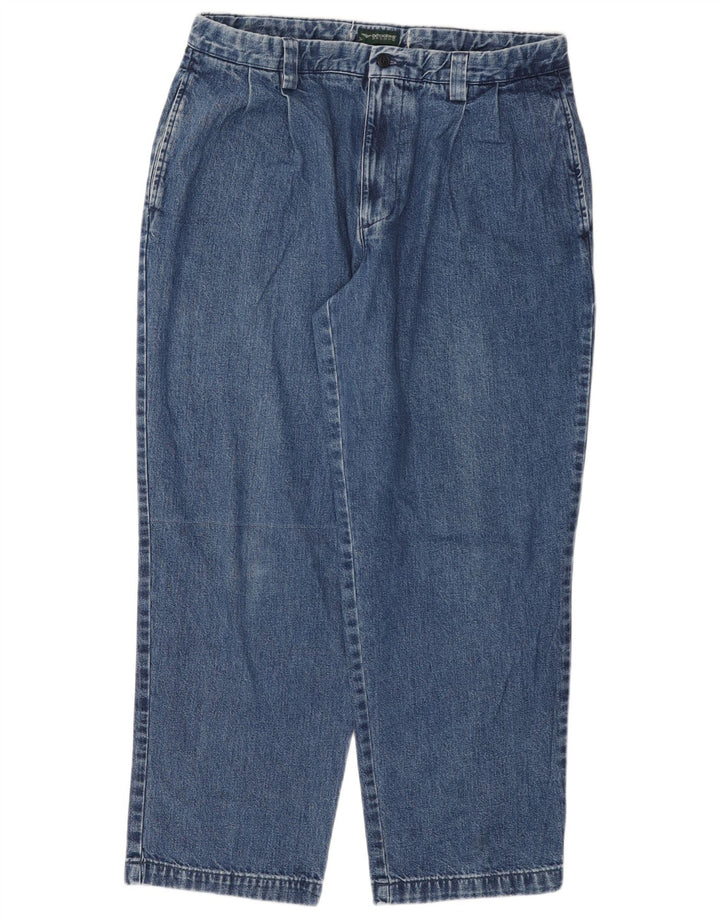 DOCKERS Mens Straight Jeans W36 L29 Blue Cotton