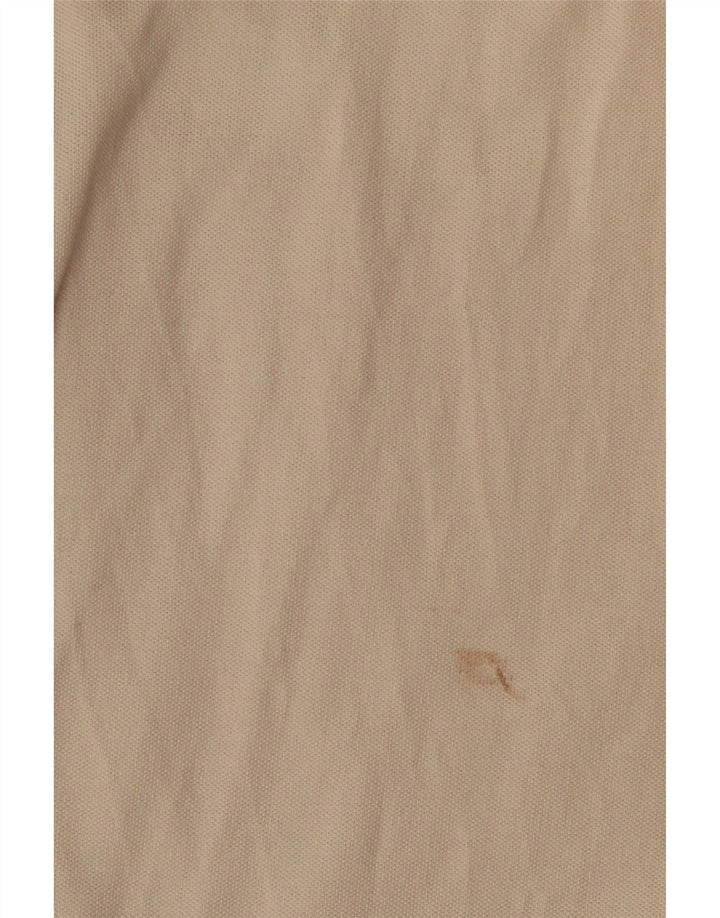 ASICS Mens Long Sleeve Polo Shirt 2XL Beige Cotton