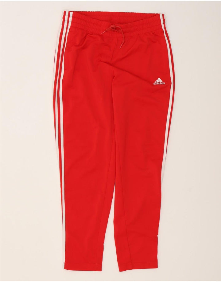 Adidas Womens Tracksuit Trousers UK 12/14 Medium  Red Polyester