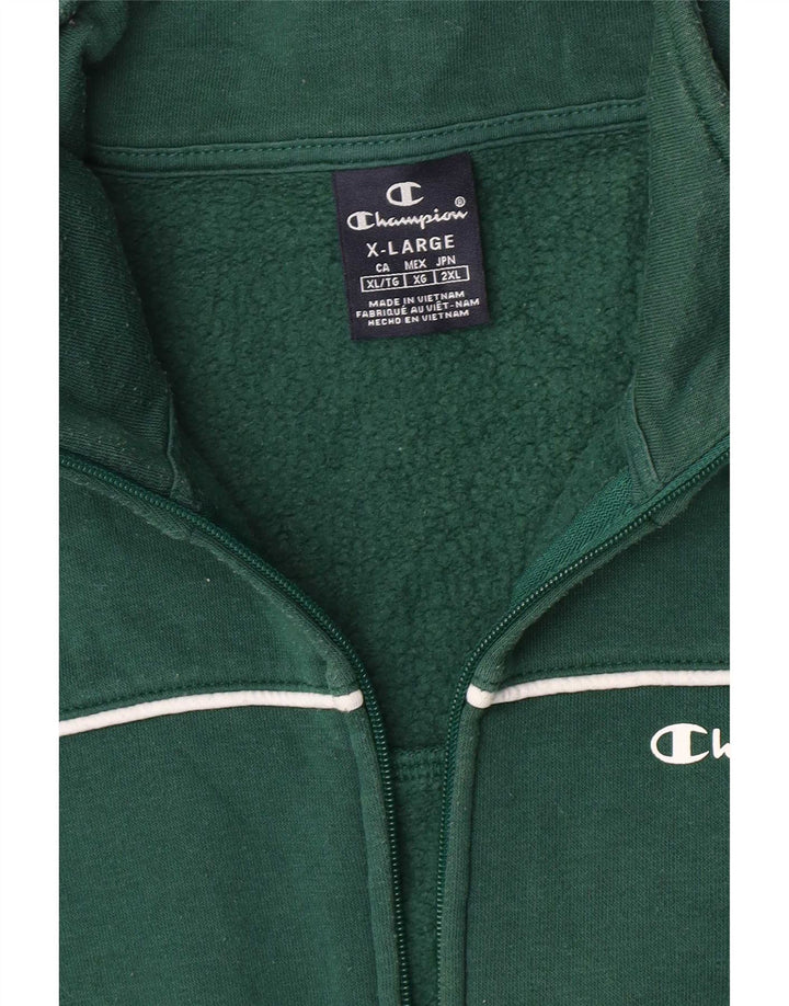 Champion Mens Tracksuit Top Jacket XL Green