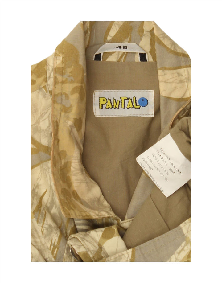 VINTAGE Womens Oversized Blazer Jacket EU 40 Medium Grey Animal Print Vintage Vintage and Second-Hand Vintage from Messina Hembry 