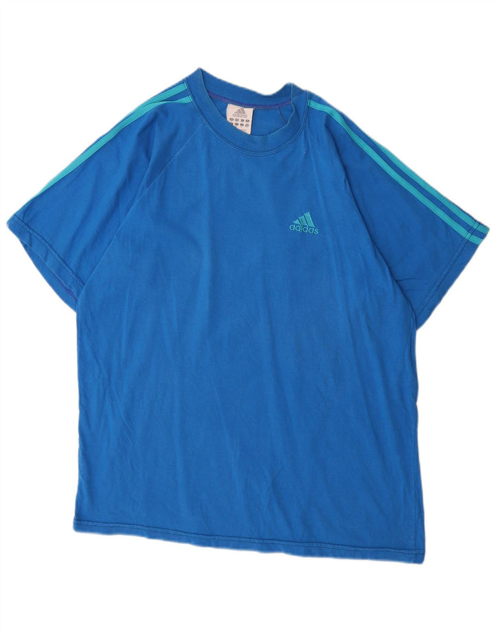 Adidas Mens T-Shirt Top Large Blue