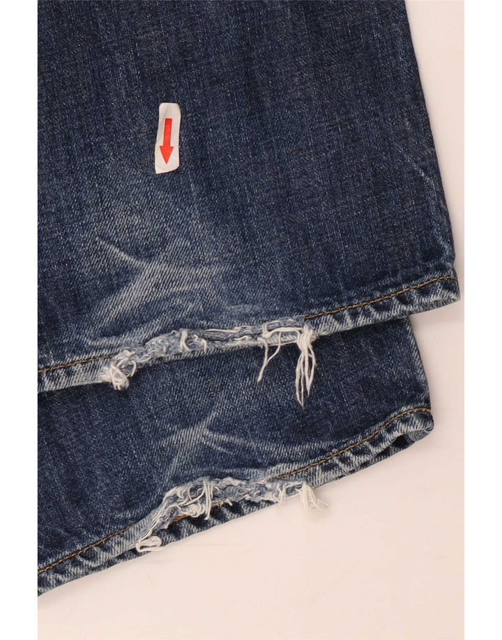 Carhartt Mens Straight Jeans W32 L34 Navy Blue Cotton