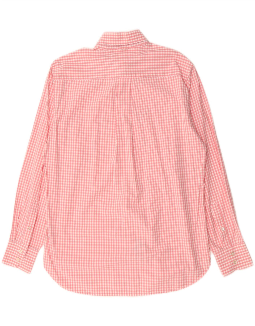 TOMMY HILFIGER Mens Shirt Medium Pink Gingham Cotton