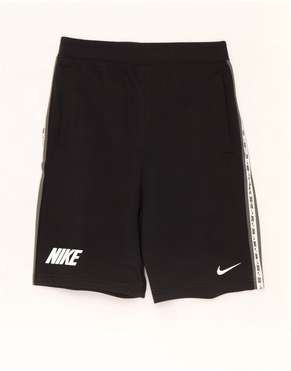 Nike Mens Graphic Sport Shorts Small Black Colourblock Cotton