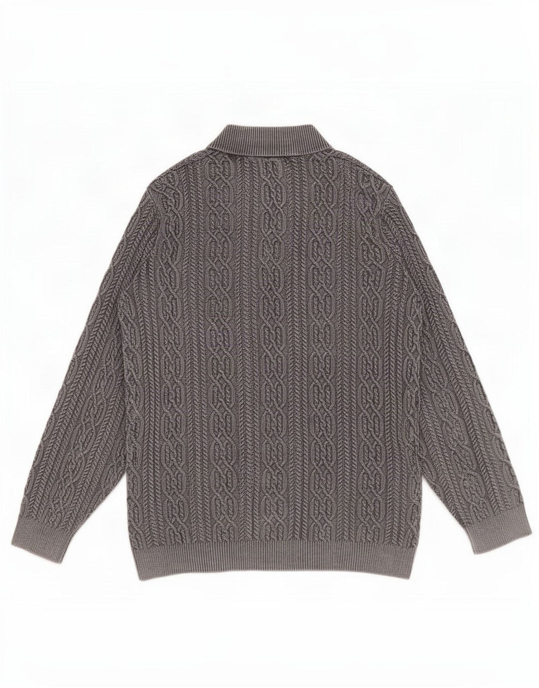 Joe Browns Mens Button Neck Jumper Sweater 2XL Grey Cotton