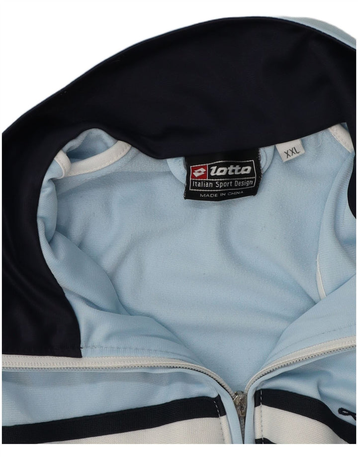 Lotto Womens Tracksuit Top Jacket UK 20 2XL Blue