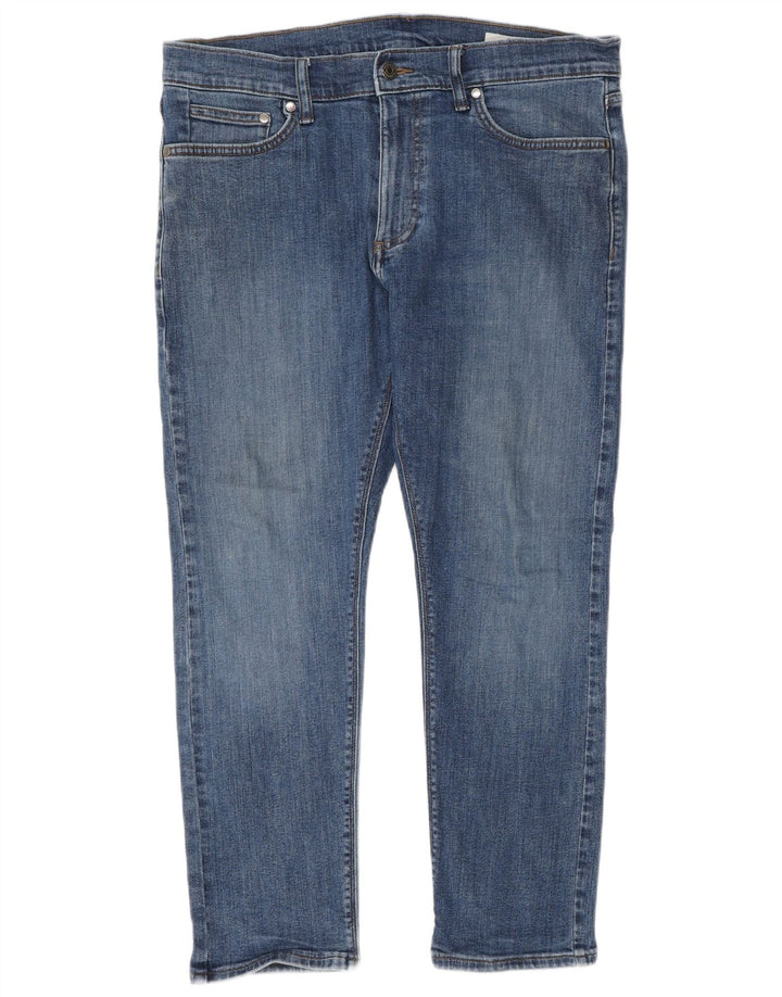 Marks & Spencer Mens Slim Jeans W34 L27 Blue Cotton