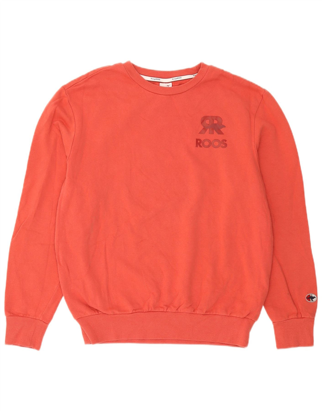 Kangaroos Womens Graphic Sweatshirt Jumper UK 16 Large Red Cotton