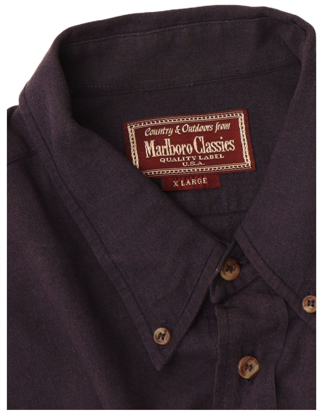 Marlboro Classics Mens Shirt XL Navy Blue