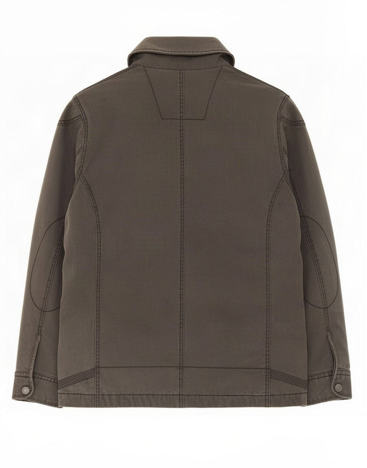 Marks & Spencer Mens Utility Jacket UK 40 Large Grey Cotton