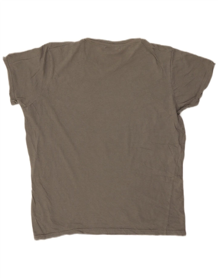 Pierre Cardin Mens Graphic T-Shirt Top Large Grey