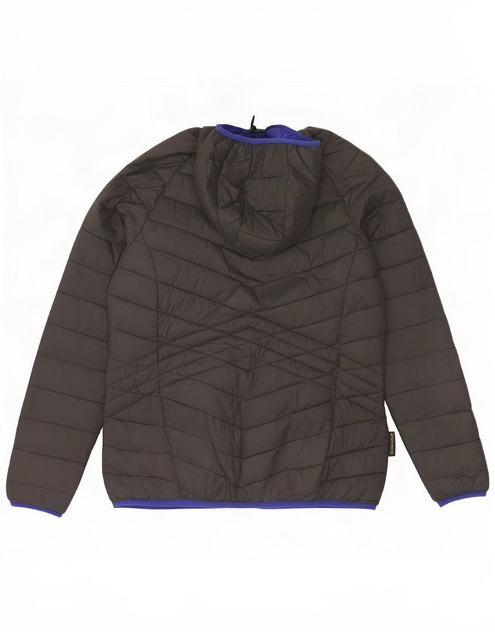 Mountain Warehouse Womens Hooded Padded Jacket UK 16 Large Grey Nylon