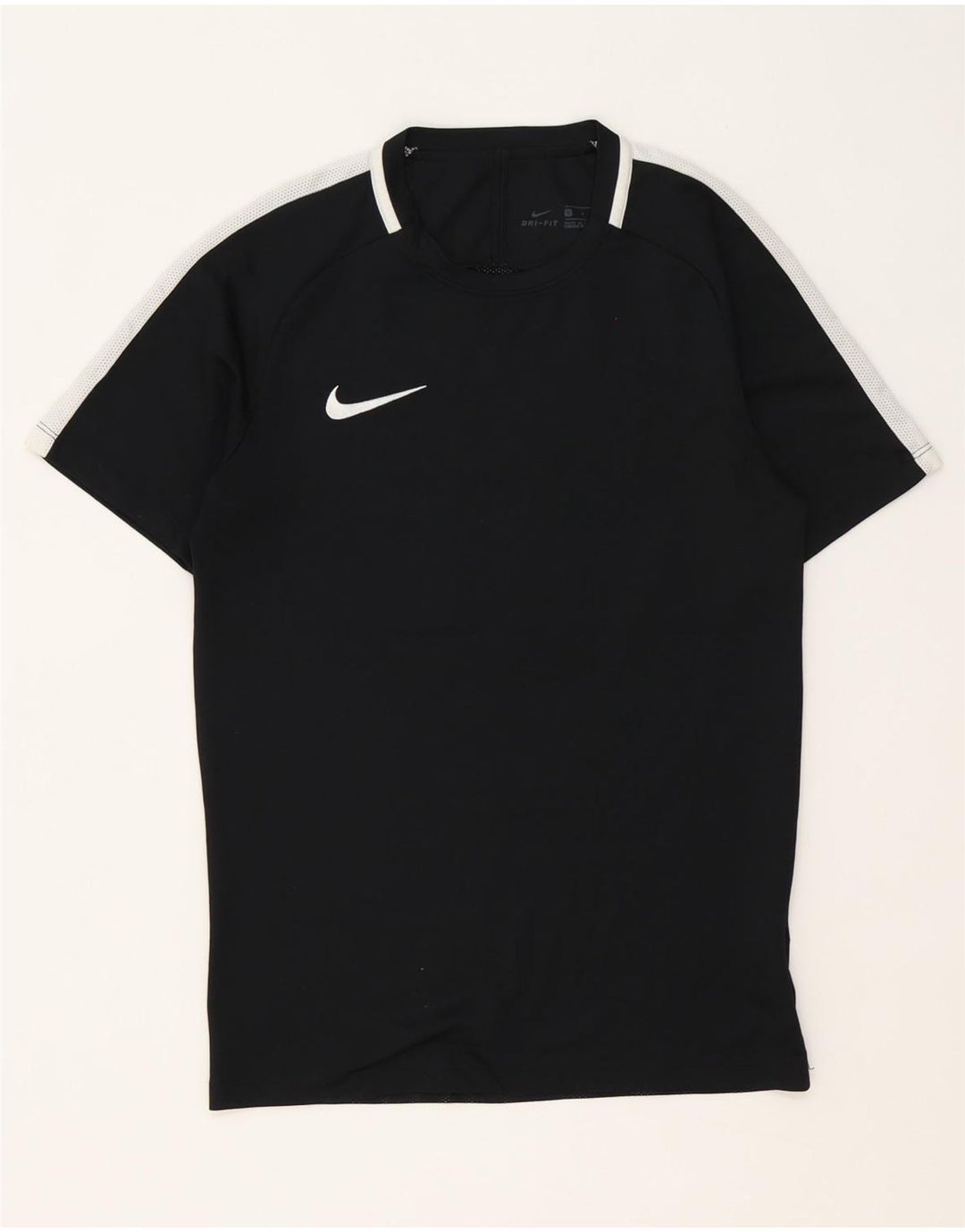 Nike Mens Dri Fit Polo Shirt Small Black Colourblock Polyester