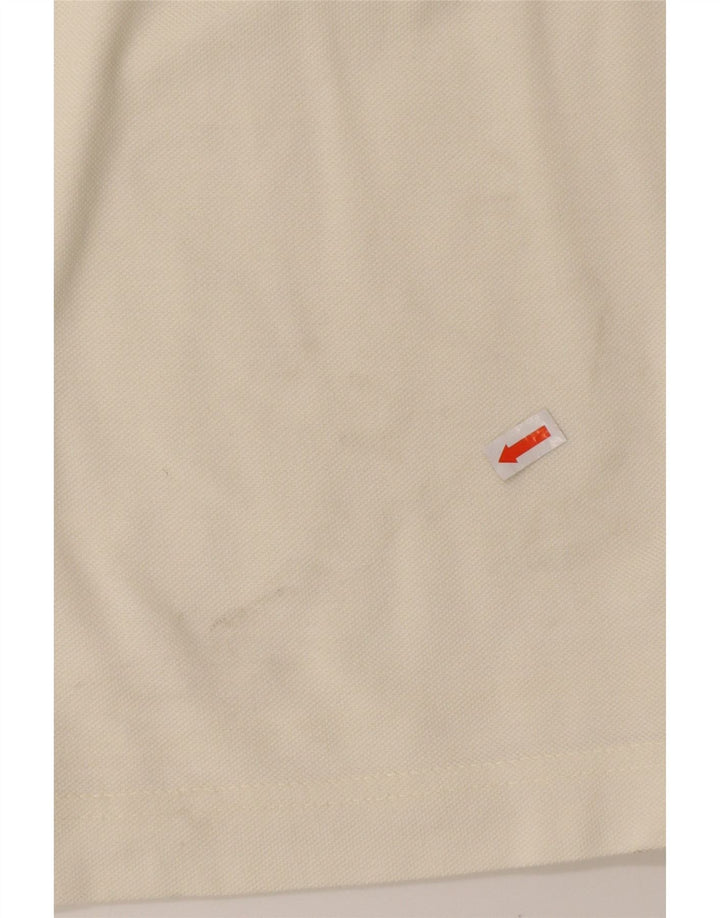 DIADORA Mens Polo Shirt Medium Off White Cotton
