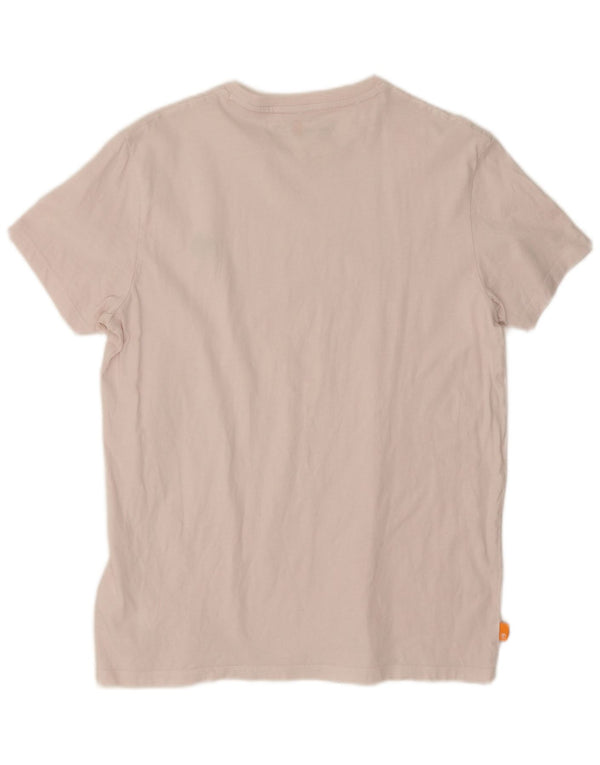 Timberland Womens Slim Fit T-Shirt Top UK 16 Large White Cotton