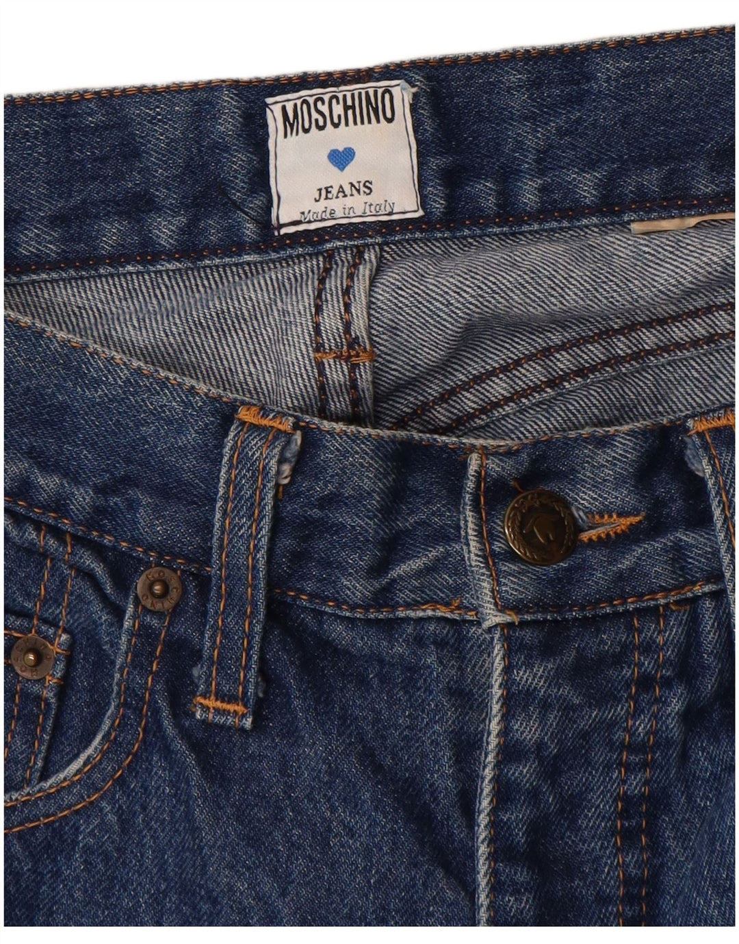 Moschino Womens Tapered Jeans W28 L30 Blue