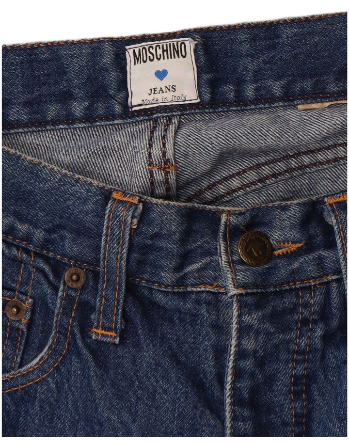 Moschino Womens Tapered Jeans W28 L30 Blue