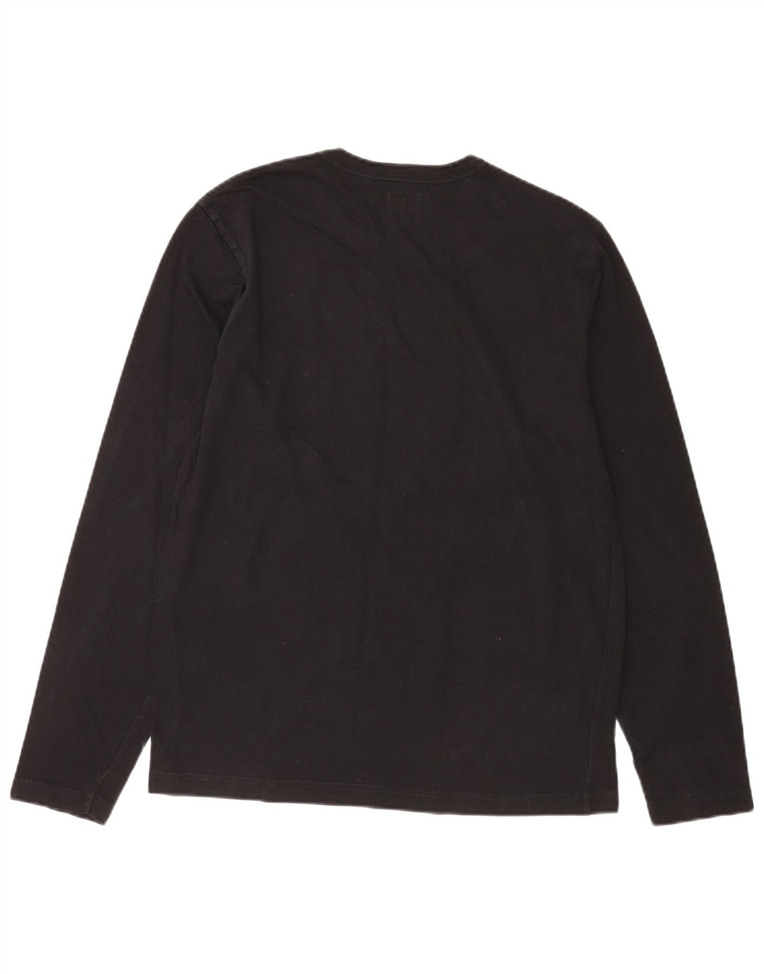 Calvin Klein Jeans Mens Graphic Top Long Sleeve Large Black Cotton