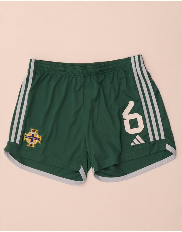 Adidas Boys Northern Ireland Schools Sport Shorts 12-13 Years W26 L4 Green