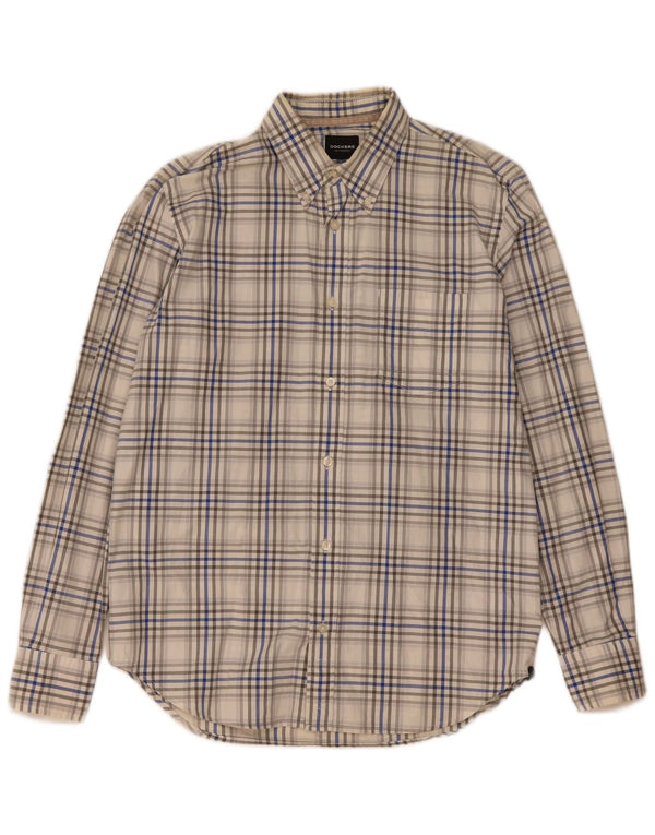 Dockers Mens Shirt Size 42/44 Large Multicoloured Check Cotton