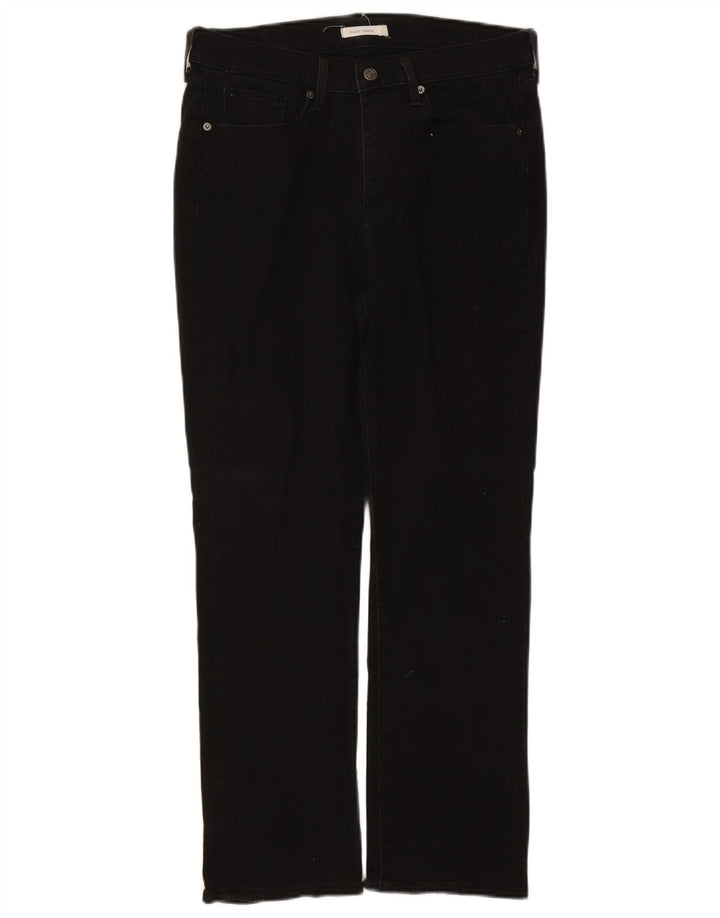 Levi's Womens Classic Straight Jeans W31 L30 Black Cotton