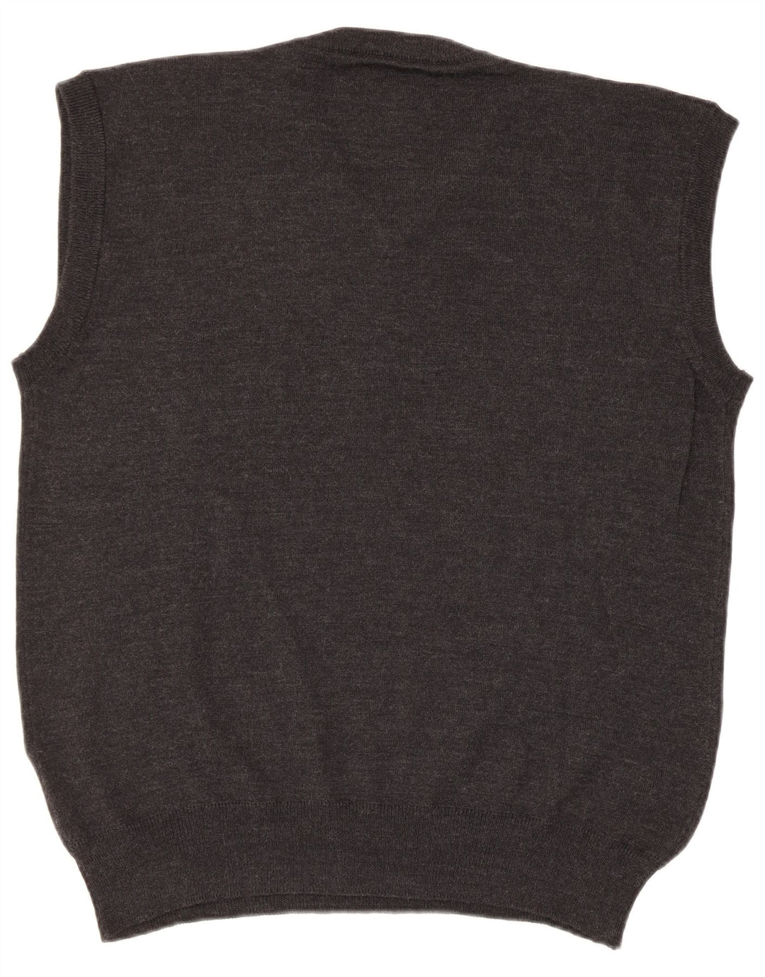 Vintage Mens Vest Tank Top Large Grey Argyle/Diamond