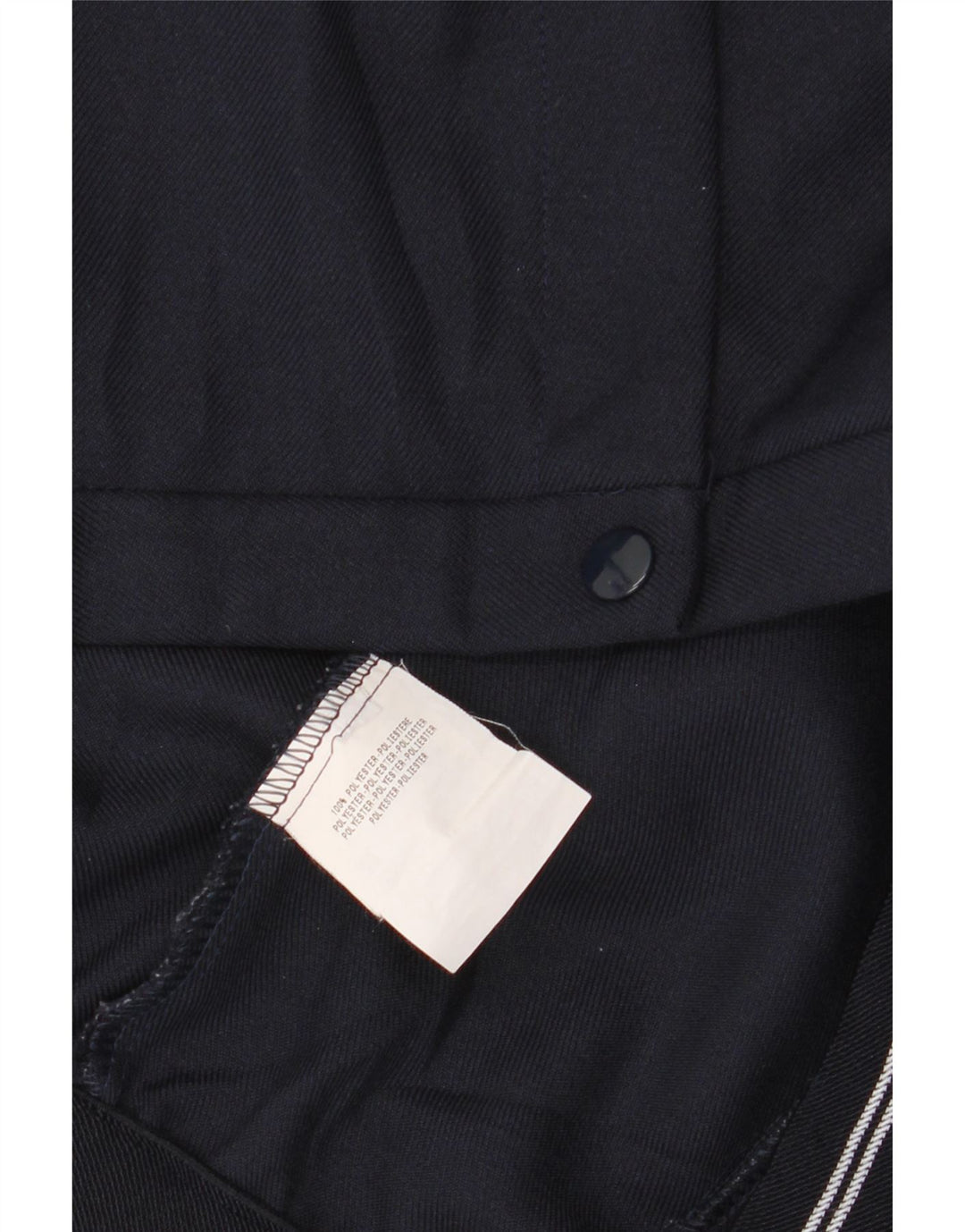 VINTAGE Mens Chino Shorts W38 XL Navy Blue Polyester Vintage Vintage and Second-Hand Vintage from Messina Hembry 