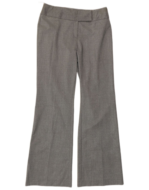 Oasis Womens Bootcut Suit Trousers UK 10 Small W30 L32 Silver Polyester