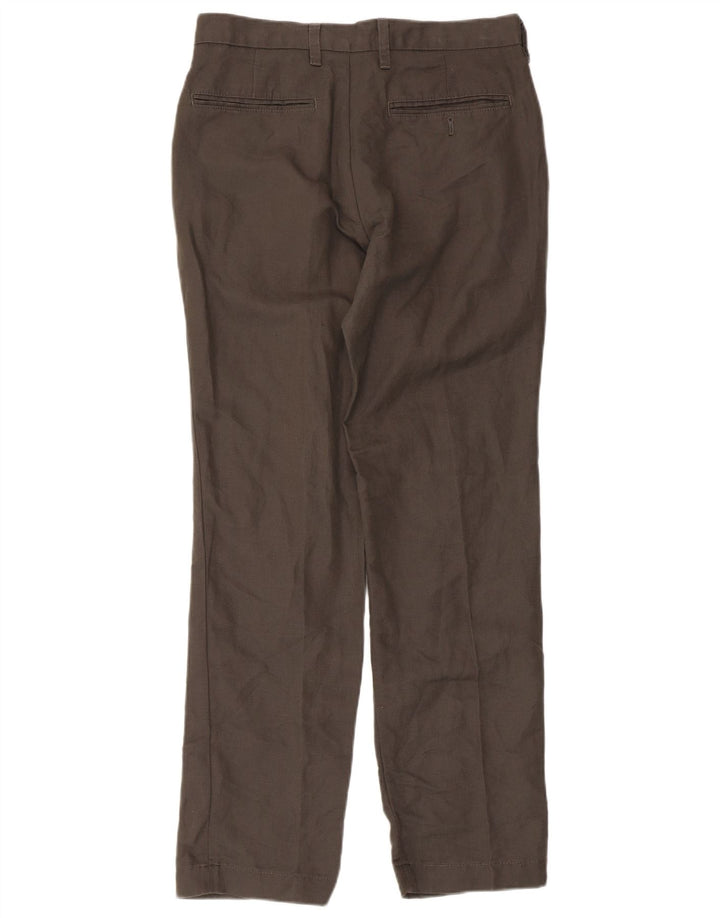Marks & Spencer Mens Tailored Fit Chino Trousers W30 L31 Grey Linen