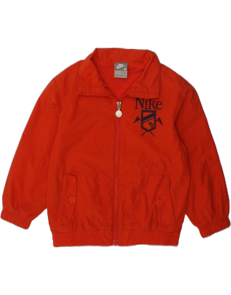 NIKE Boys Bomber Jacket 5-6 Years Medium Red Polyester | Vintage Nike | Thrift | Second-Hand Nike | Used Clothing | Messina Hembry 