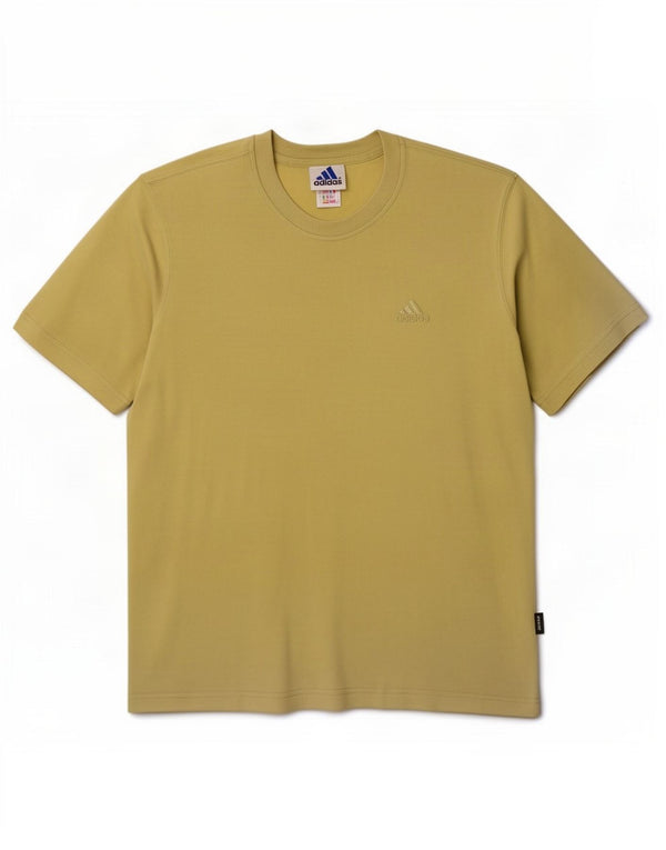 Adidas Mens T-Shirt Top UK 36/38 Small Green Cotton