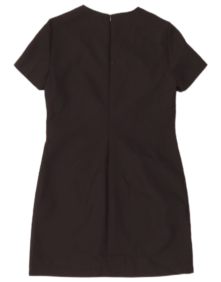 Zara Womens Sheath Dress UK 12 Medium Black Polyester