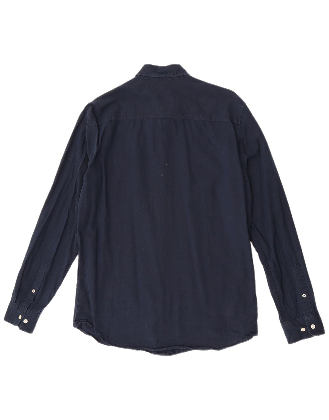 Jack & Jones Mens Slim Fit Shirt Medium Navy Blue Cotton