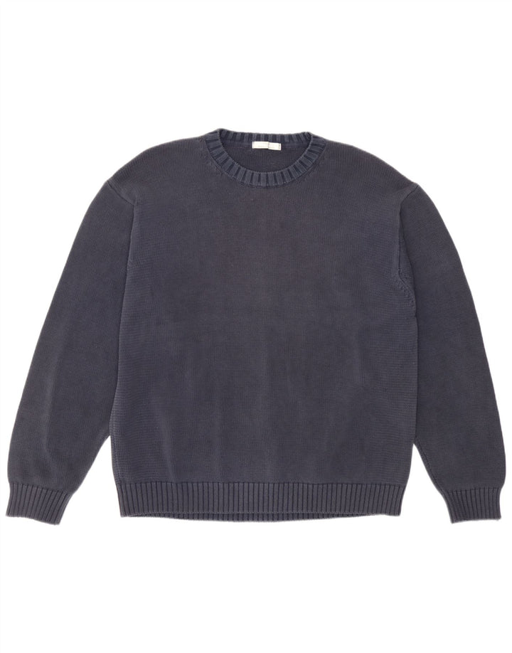 Marks & Spencer Mens St. Michael Crew Neck Jumper Sweater XL Blue Classic