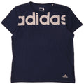 Adidas Mens Climalite Graphic T-Shirt Top Large Navy Blue