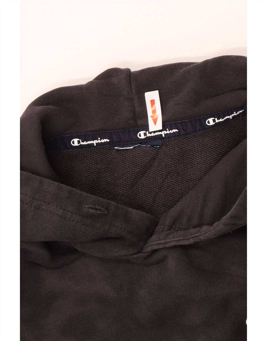 Champion Womens Hoodie Jumper UK 14 Medium Grey Tie Dye Cotton