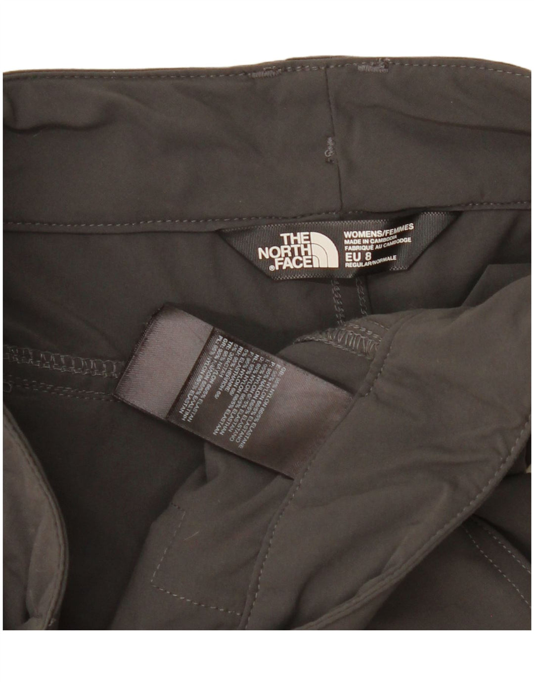 The North Face Womens Cargo Shorts W32 Large Grey Nylon